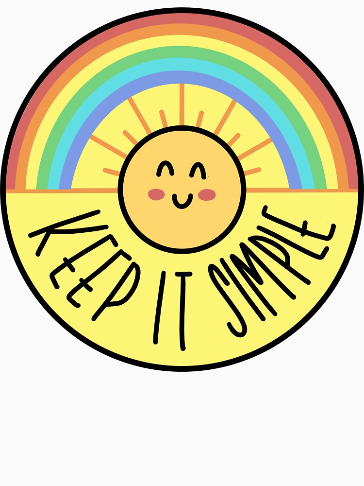 Keep It Simple | Happy Sun & Rainbow Illustration by CarlosAlberto