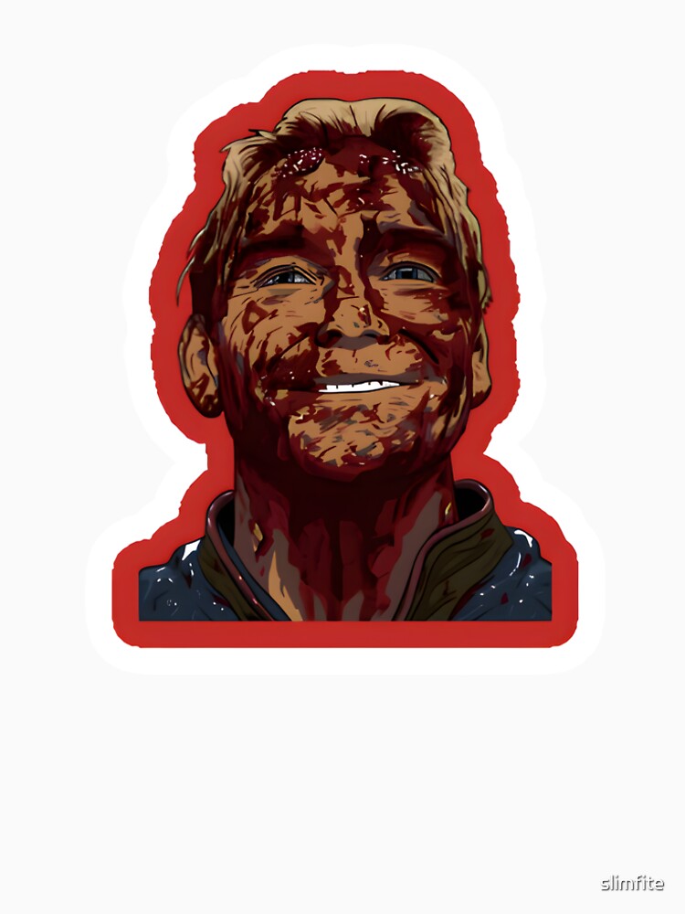 Homelander Bloody Smile Sticker by slimfite