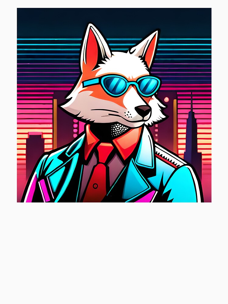 Synthwave Fox by zordhero