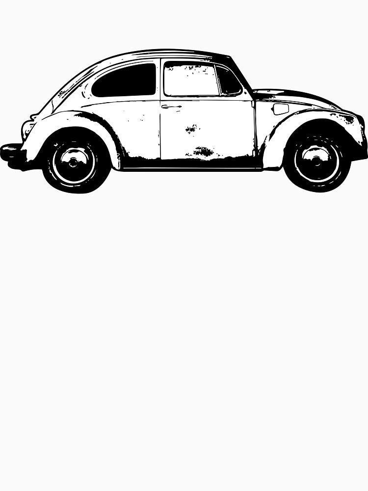 Classic Small Car Retro Illustration by verelhaiden