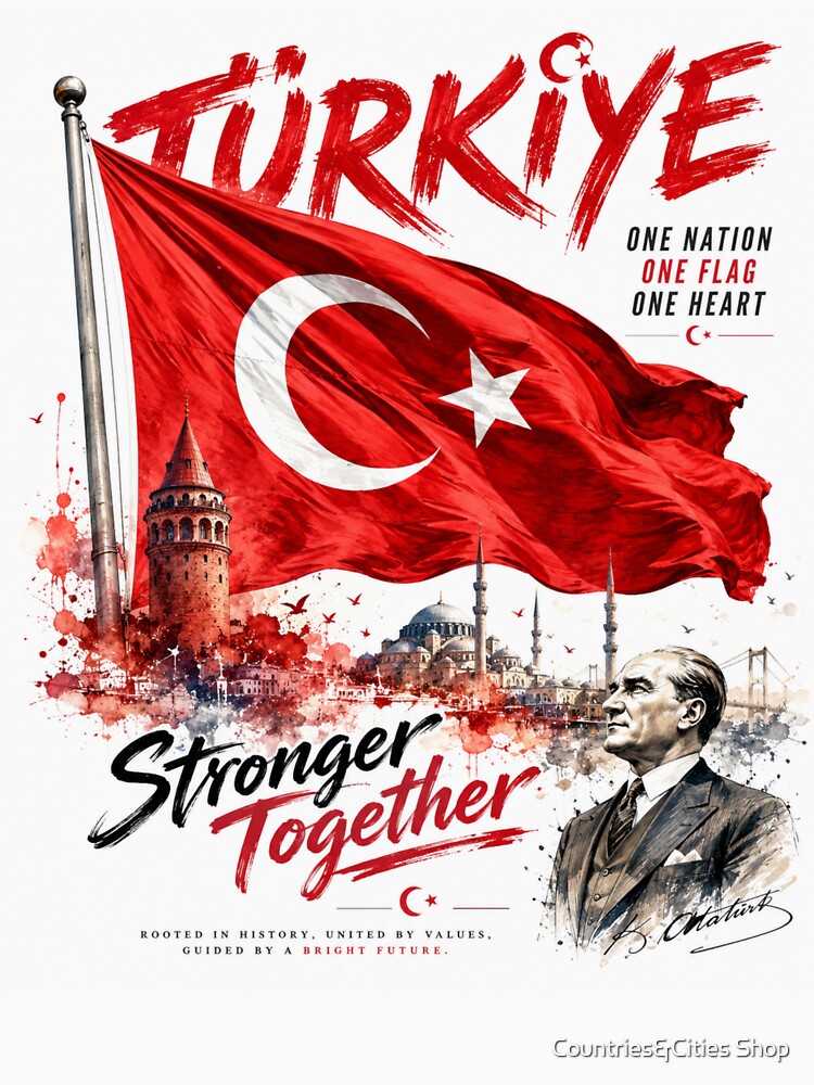 Proud Spirit of Türkiye – Stronger Together by Countries&Cities Shop
