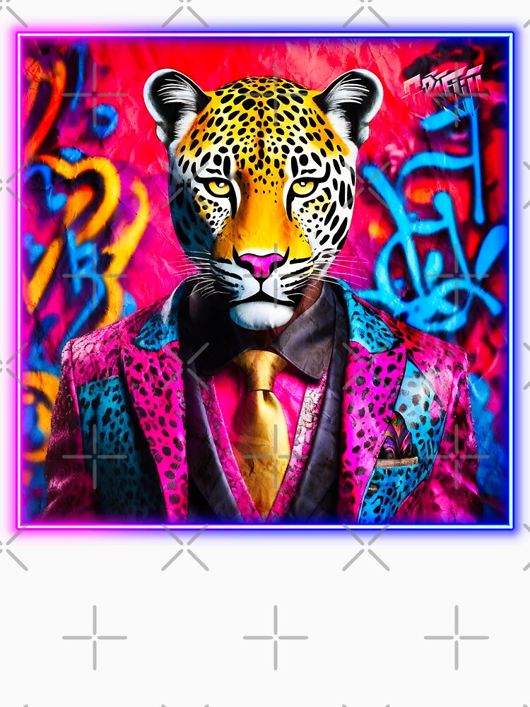 Graffiti style Leopard by Drone-tees