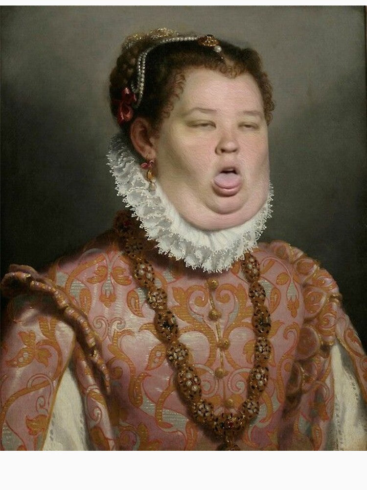 Victorian Mama June Honey Boo Boo Funny Classical Painting by MindChirp
