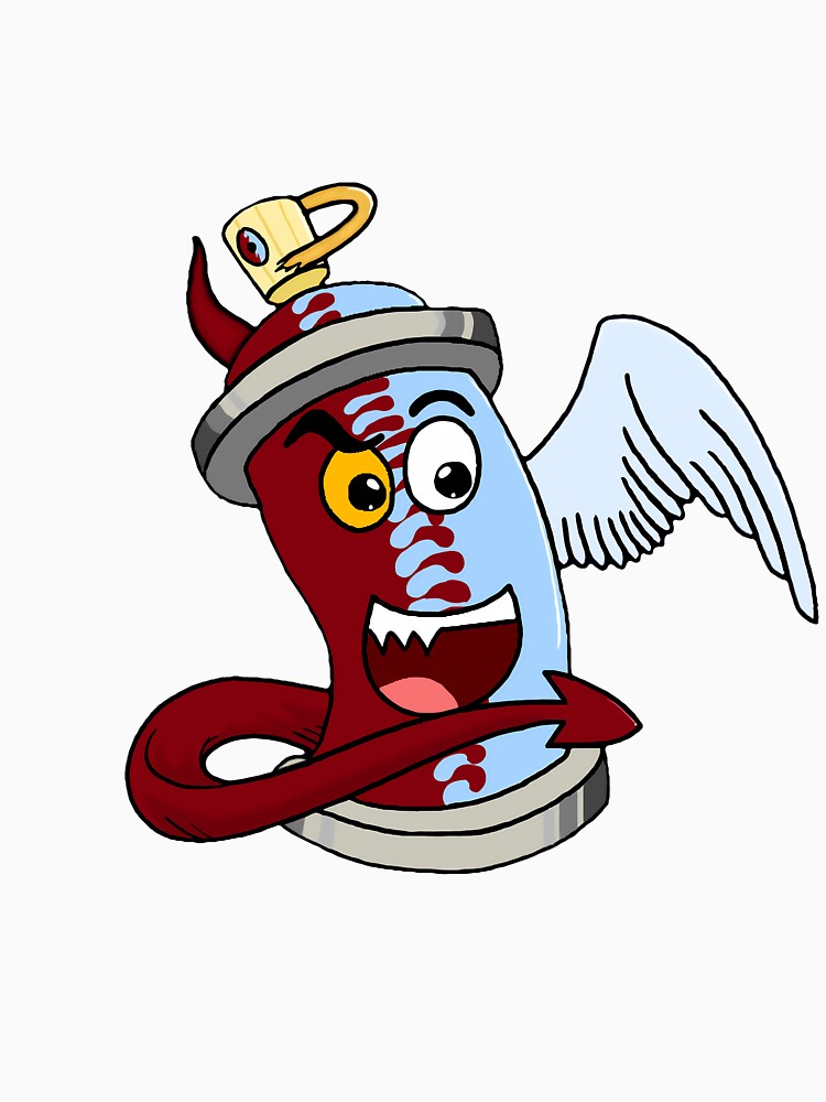 Graffiti Cartoon Spray Can Character Angel/Devil by Philip Branecki