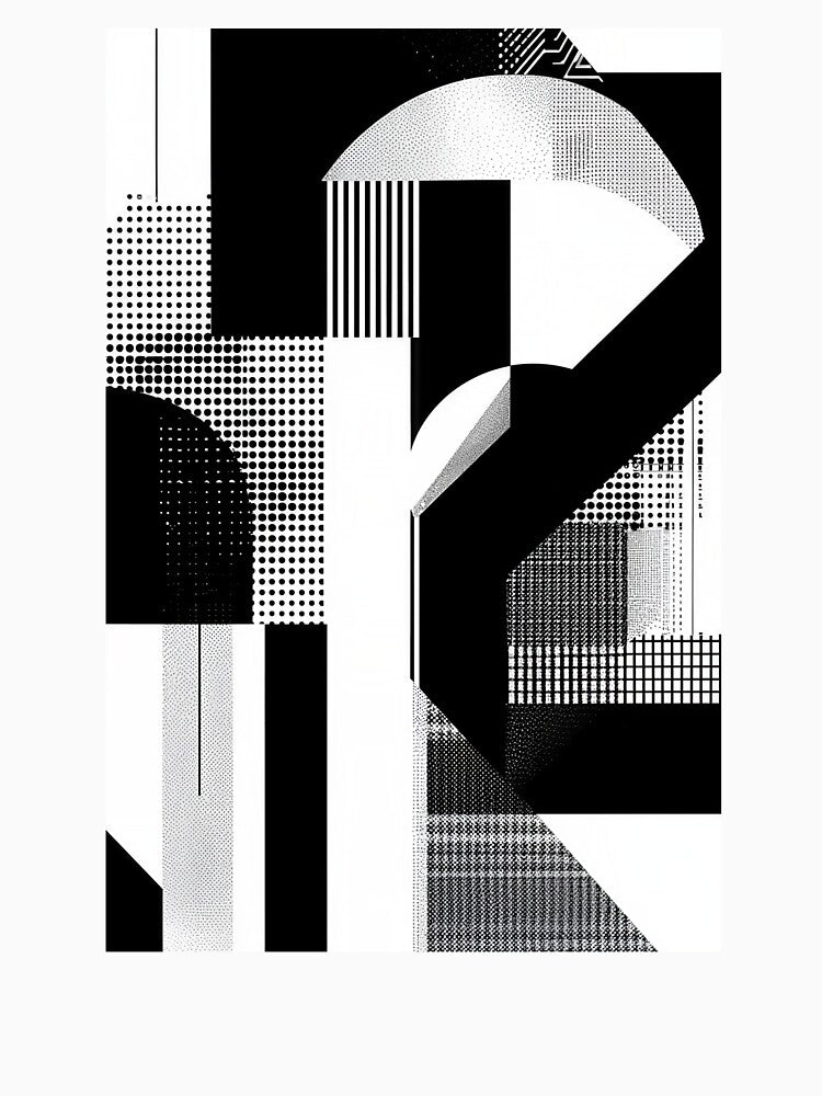 Modern Black and White Brutalist Design 3 by SparroCreative