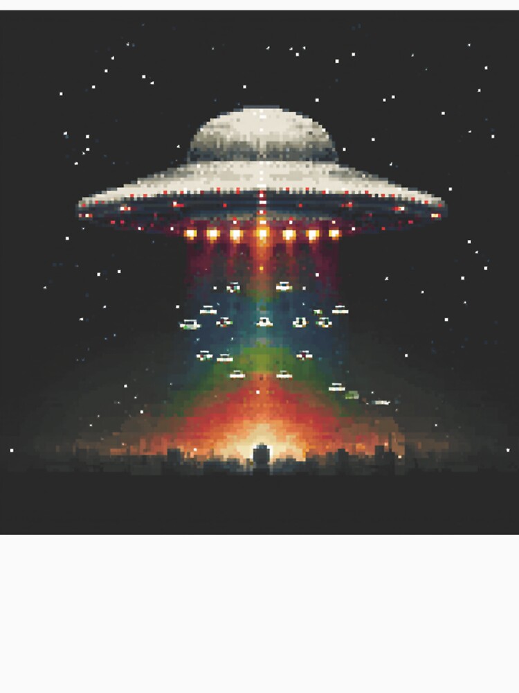 Space Invaders Pixel Art – Retro Arcade Classic Tribute by Pixel8Prints