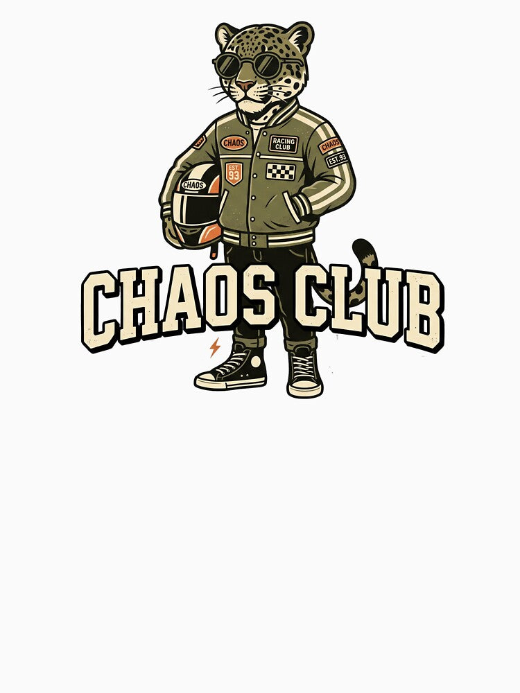 Chaos Club Leopard – Vintage Streetwear Fashion Design by SOFWIN