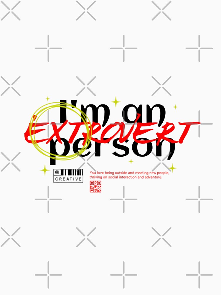 I'm An Extrovert Person Funny Personality Quote Aesthetic by HBDStudio