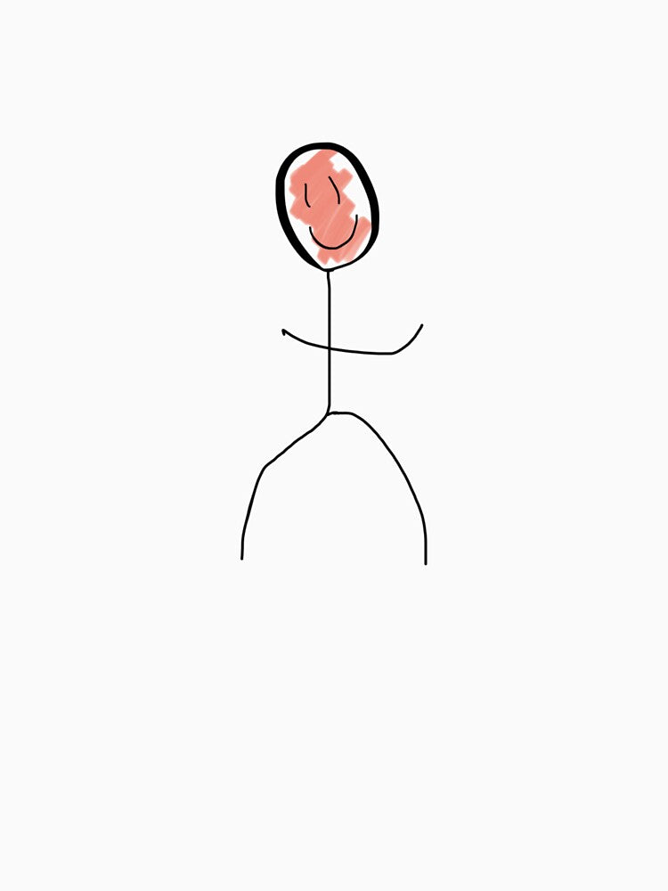 Stick figure - Orange by 123Will