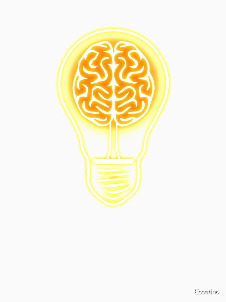 Light Bulb Idea Abstract Brain Mindfulness Cool Graphic by Essetino