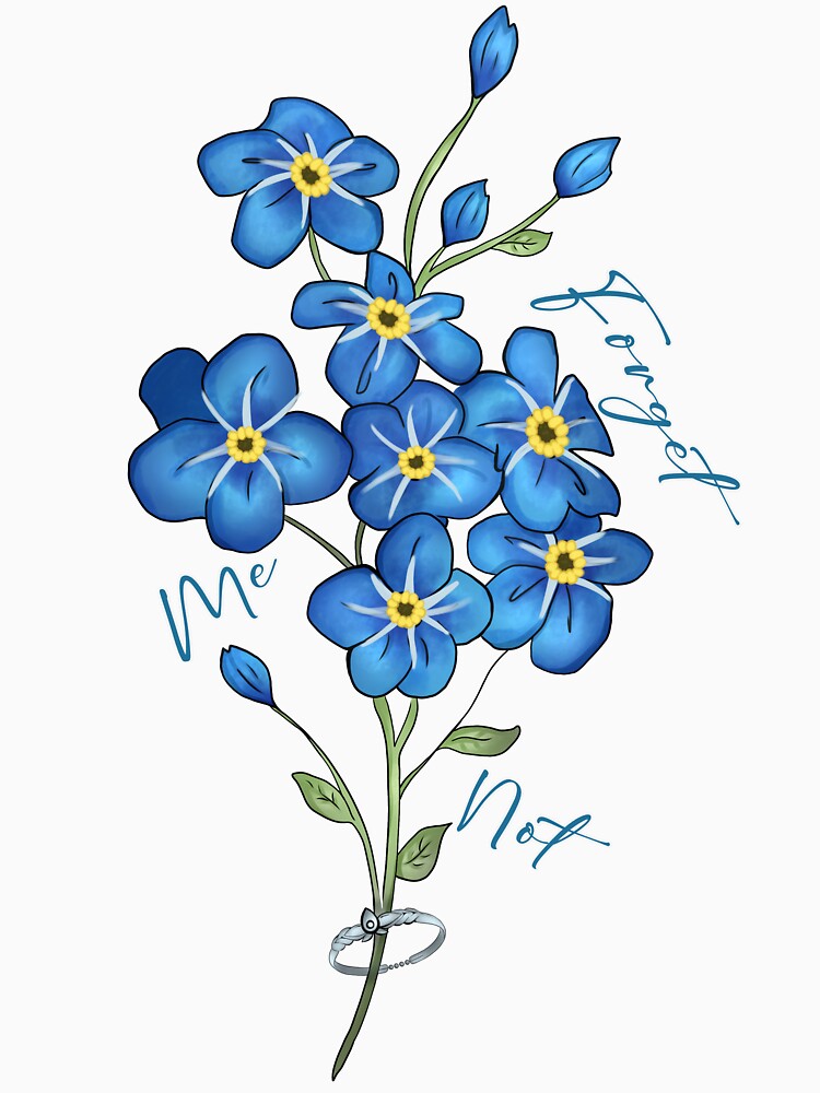 Doodle Forget Me Not by ValdoArt
