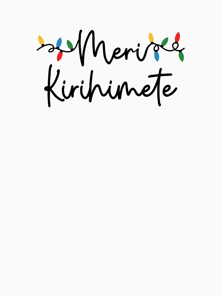 Meri Kirihimete with Christmas Lights, Maori Merry Christmas by BearAndCat