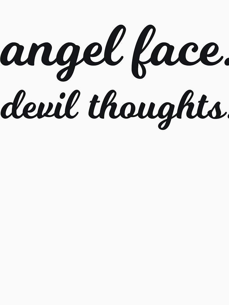 angel face. devil thoughts by RedYolk