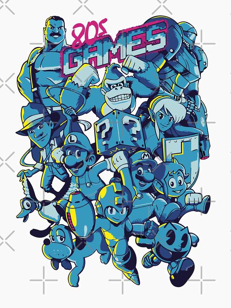 80s Games by MangaCortaTees