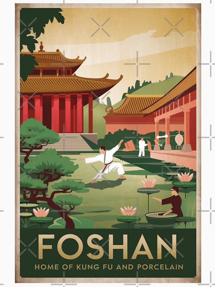 Foshan Vintage Travel Poster by TravelerRat