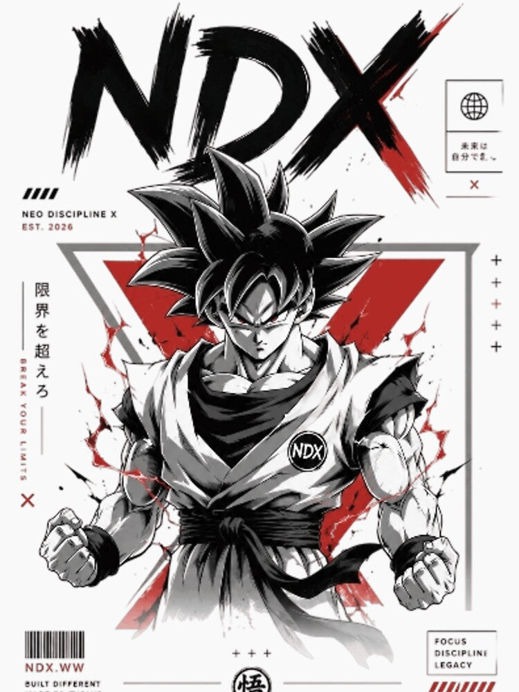 NDX Neo Discipline X – Anime Warrior Streetwear Graphic by NDX9