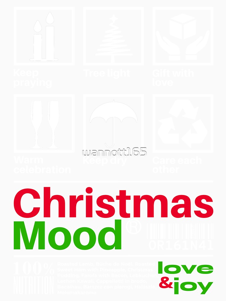 Christmas Mood (Black background Version) by WeBe ArttoU