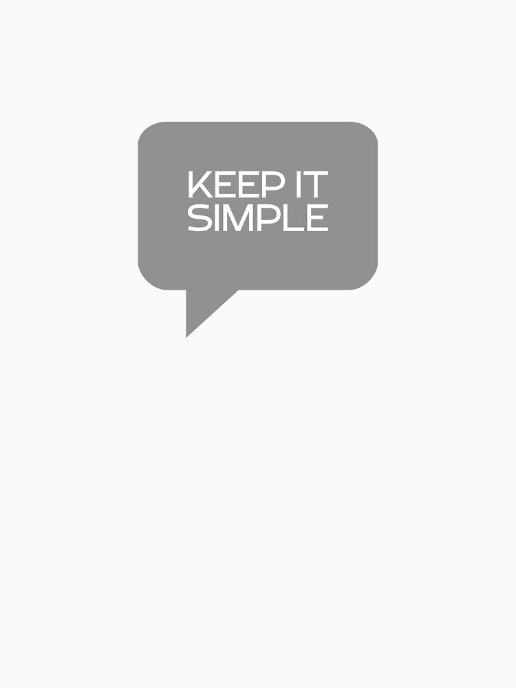 Keep It Simple - Minimalist Quote Design | Clean Modern Typography by ArcticFoxStudio