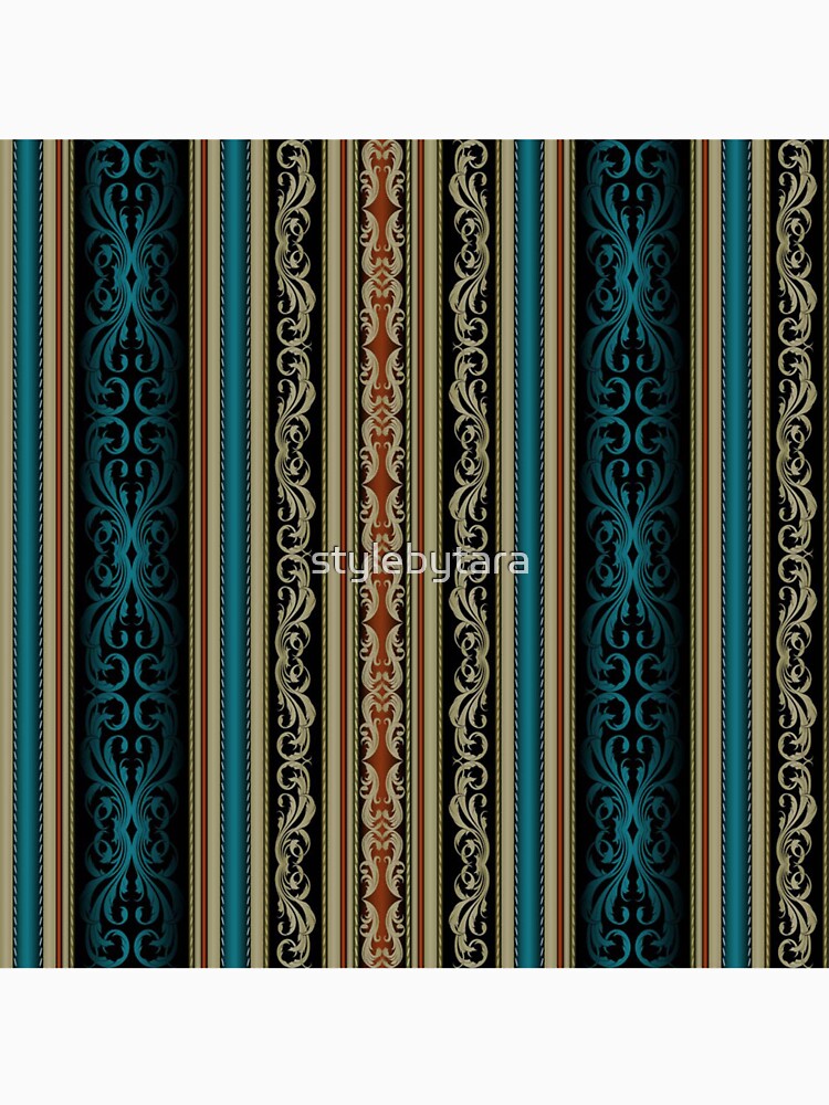 Beautiful beige and blue Stripes Pattern by stylebytara