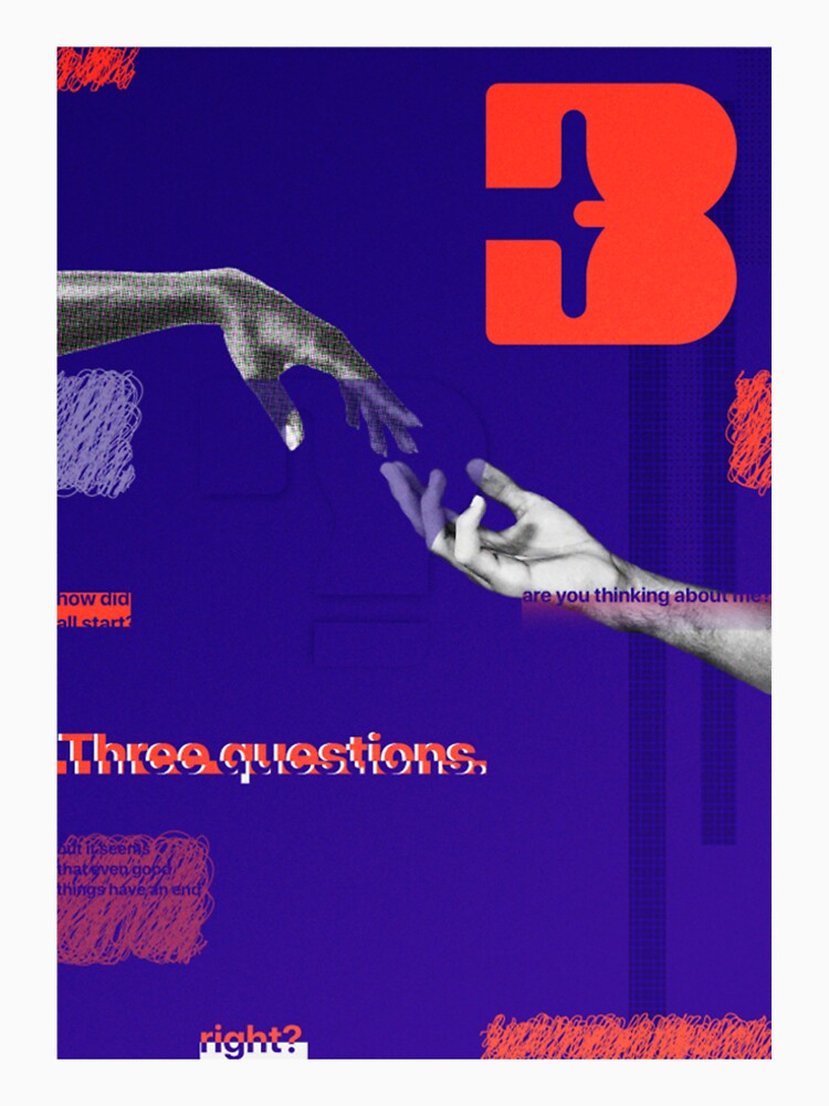 Three Questions Premium T-Shirt Design by sbantucasian