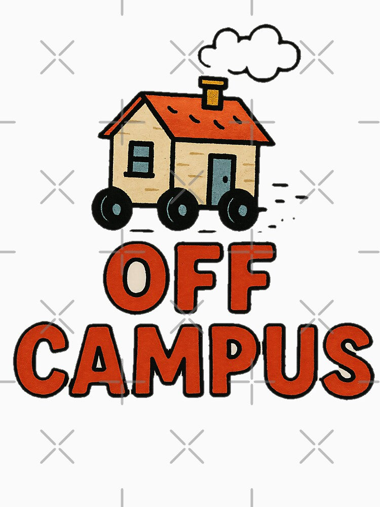Off Campus Oversized T-Shirt Q by NCNGDESIGN