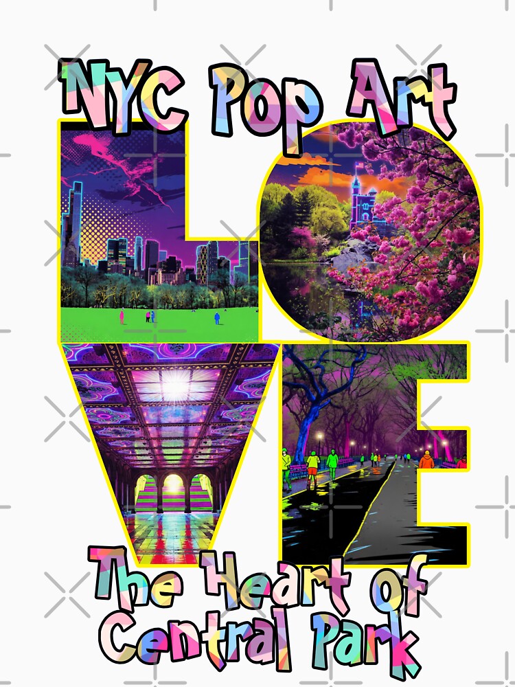 NYC Pop Art LOVE | Neon Vibrant New York City by bewitchedcuties
