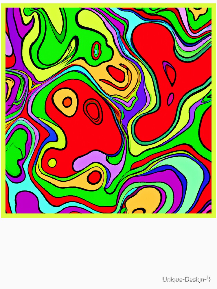 Vibrant And Colorful Abstract Pattern Art by Health And Fitness Posts e-Store