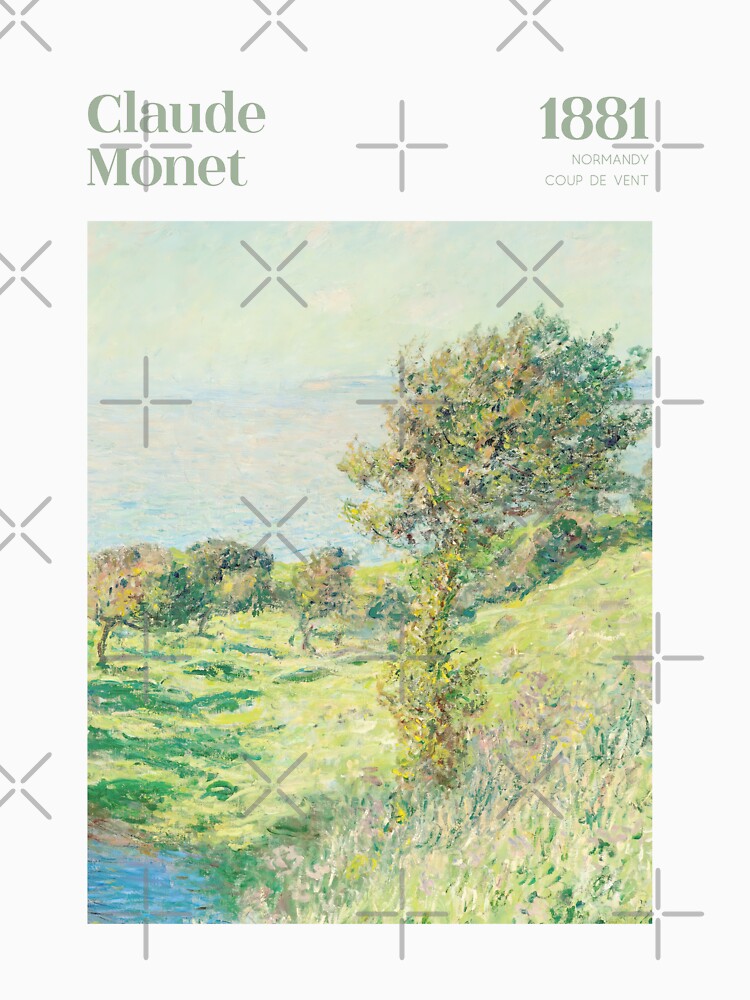 Coup de vent by Claude Monet, Sage Green by evermore-design
