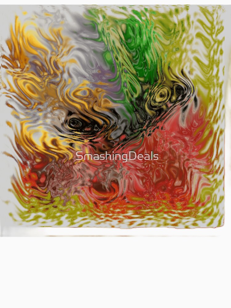 golden relics swirl colorful geometric abstract design by SmashingDeals