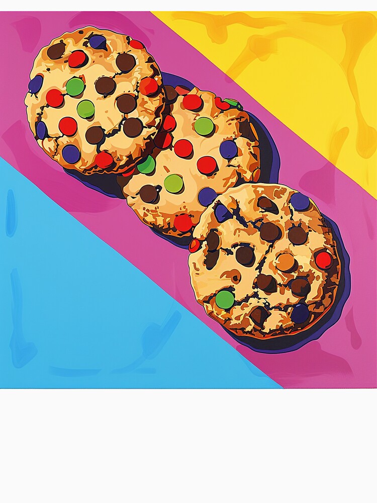 Chocolate Chip Cookies Pop Art 10 by AstroRisq