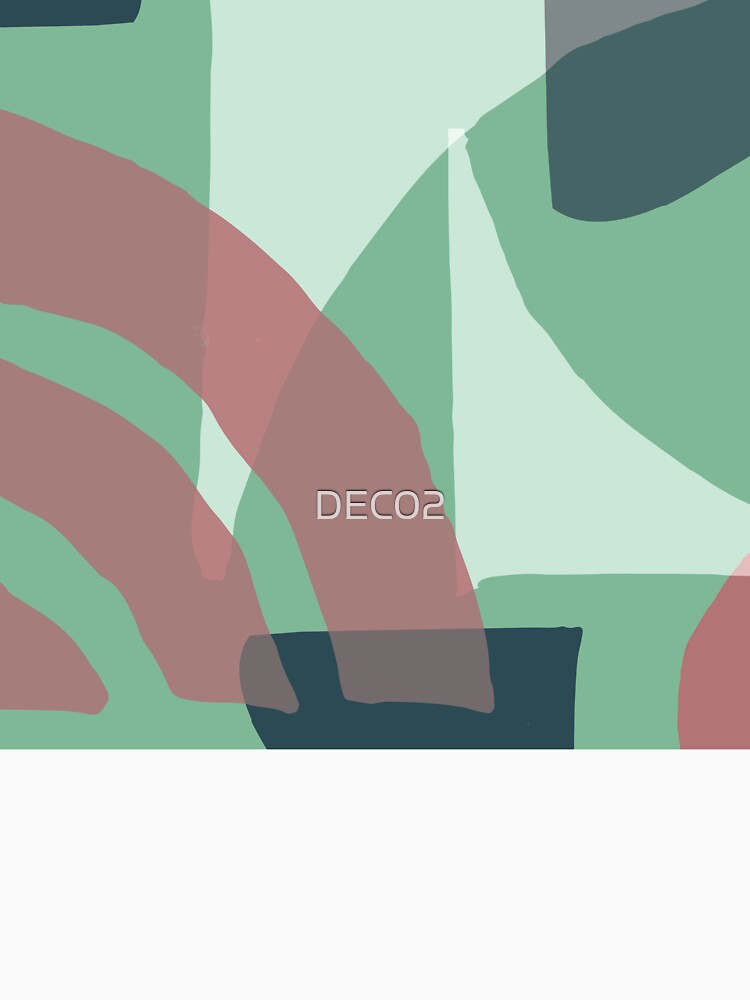 Mid-Century Modern in Minty Green and Mauve-Pink Pattern by DEC02