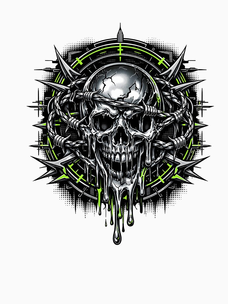 Distressed Cyber Glitch Heart Hoodie, Underground Gothic Y2K Tee, Alternative Streetwear Graphic Shirt, Heavy Metal Aesthetic by TrendingView