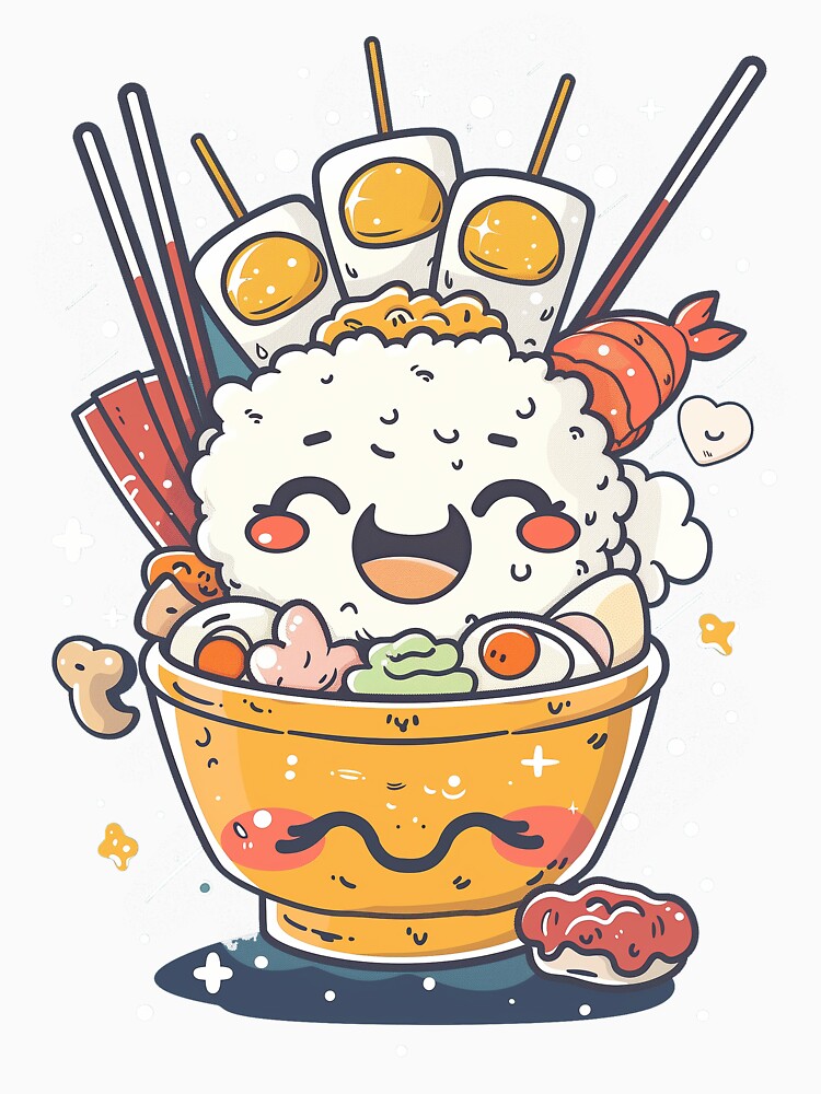 Kawai Food Kawaii Charachter by nomiraclehere