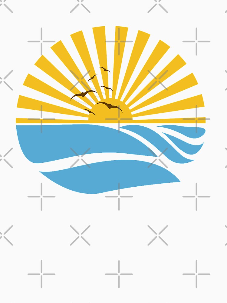 Sun & Sea Slim Fit T-Shirt Design by flashdeals70