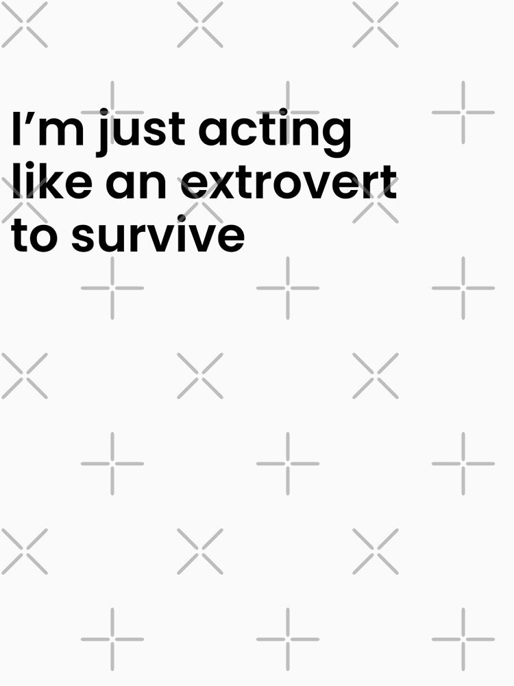 Fake extrovert – Introvert Humor Design by Socially Drained Co. by ParTeeES