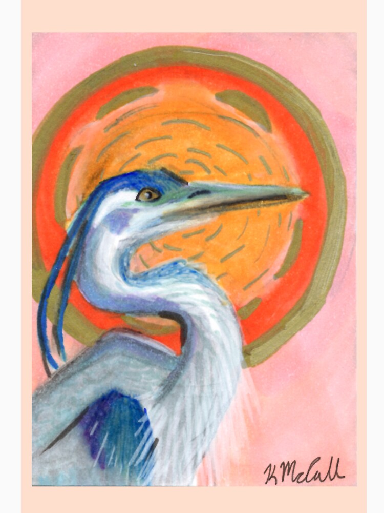 Pink and The Great Blue Heron by ThatsMsMac