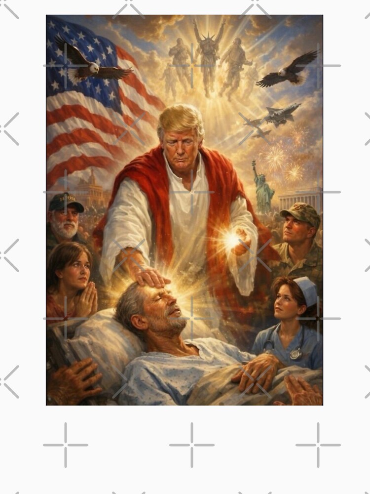 funny trump design as jesus by vogelnerves