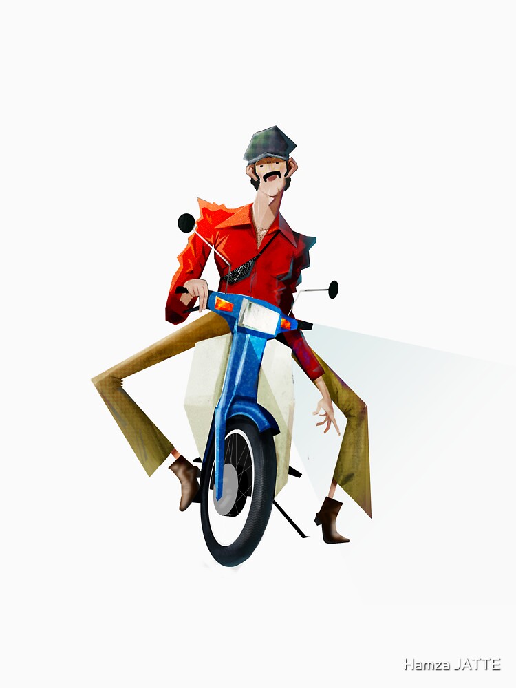 Fashionable man on bike by Hamza JATTE