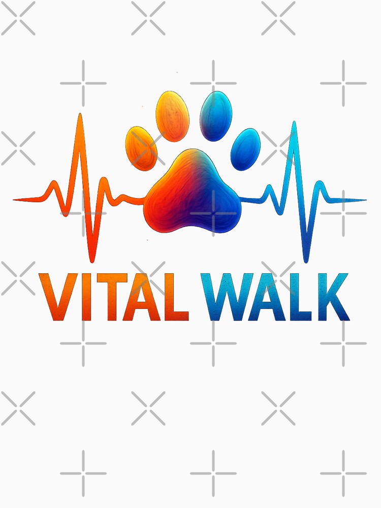 Vital Walk – Minimal Pet Fitness Badge Tee/Hoodie by TONSNAP