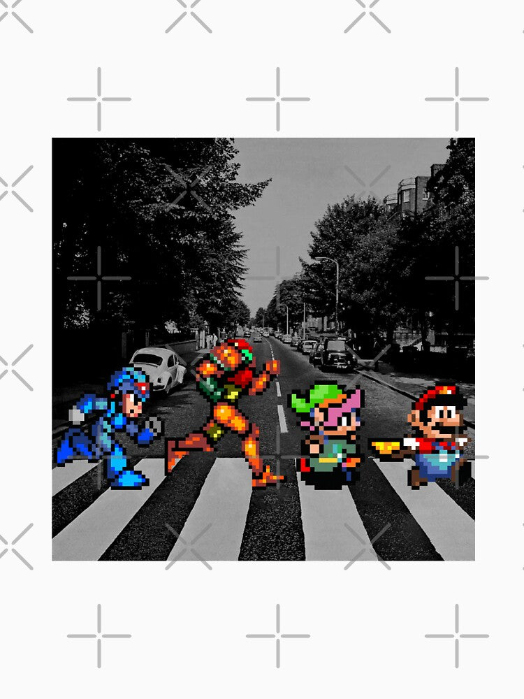 Abbey Road 16 bit heroes by Sweetcalves