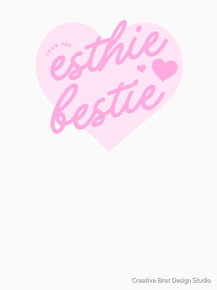 Esthie Bestie Pink Aesthetic Esthetician Quote by Creative Brat Design Studio