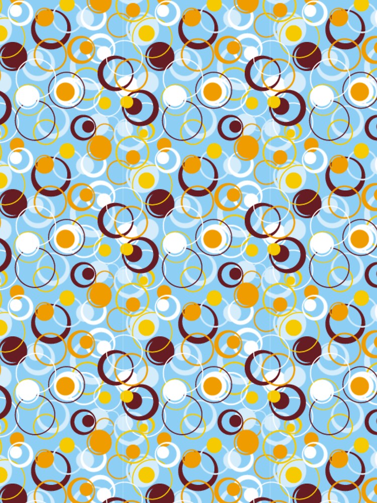 Stylish And Elegant Pattern, With Golden, Brown And White Circles by The-Fantasy