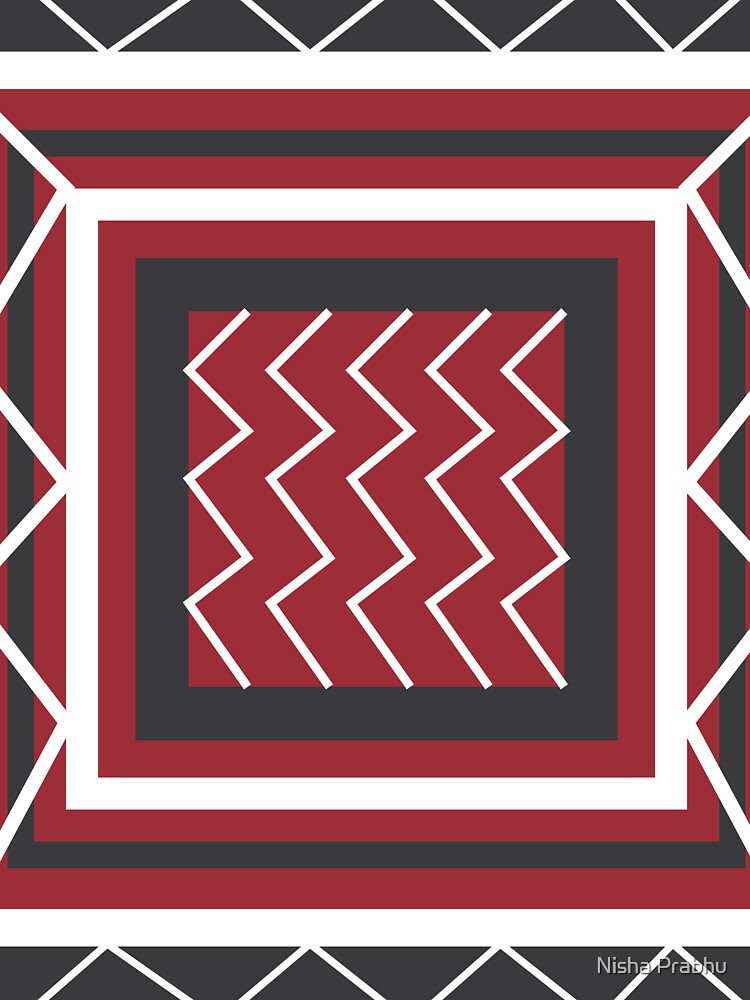 Mid Century Modern Geometric Pattern by Nisha Prabhu