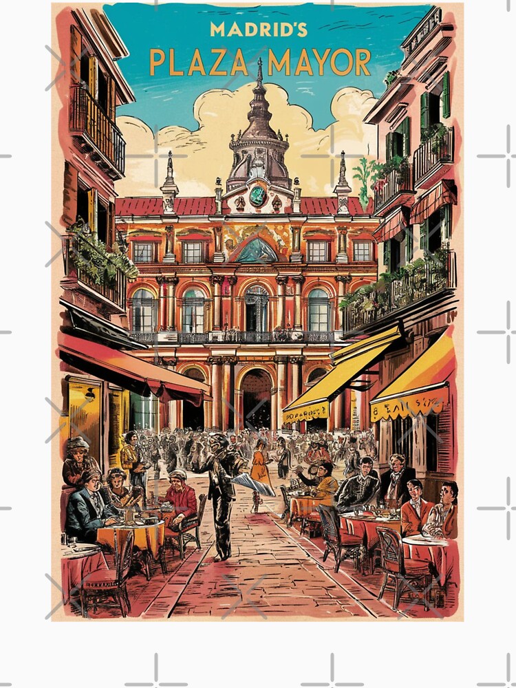 Madrid Vintage Travel Poster by TravelerRat