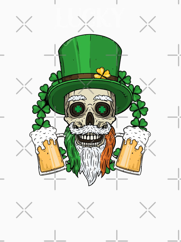 LUCKY SHAMROCK St. Patrick's Day MEN WOMEN Funny by BOHOVIN