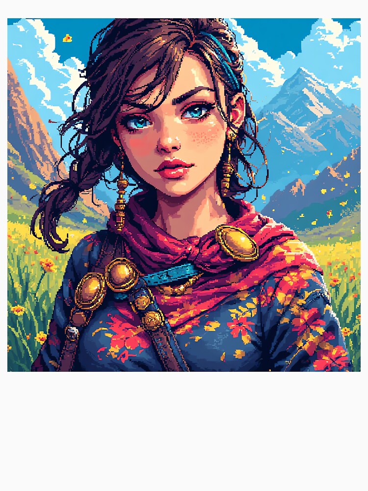Retro Beautiful Girl Blue Eyes by jimcaza