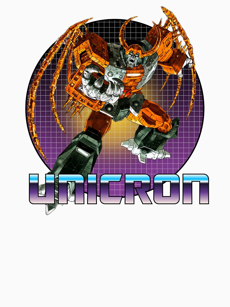 Unicron G1 Retro Robot Villain V2 by Retr0Tshirts