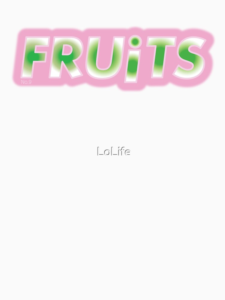Fruits Tokyo Street Fashion Graphic Logo – Y2K Indie Sleaze Style by LoLife