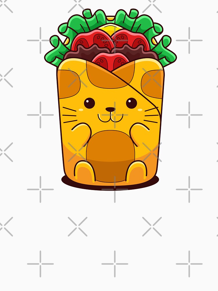 Cute Kawaii Cat Wrap by PosterpartyCo