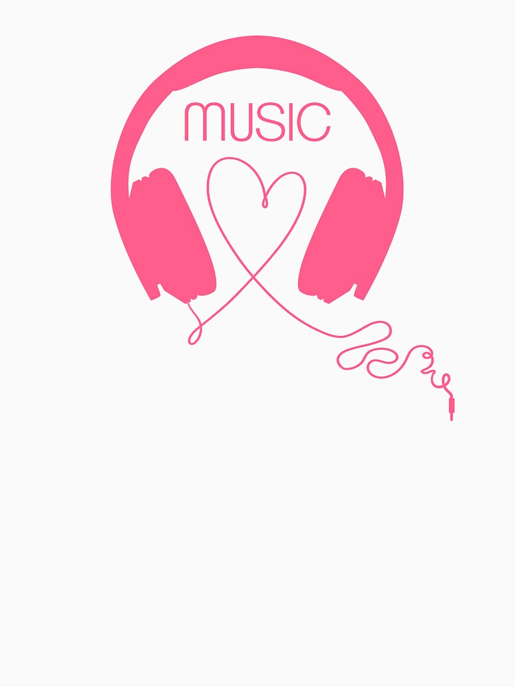 music love - headphone silhouette graphic design by hayrpictures